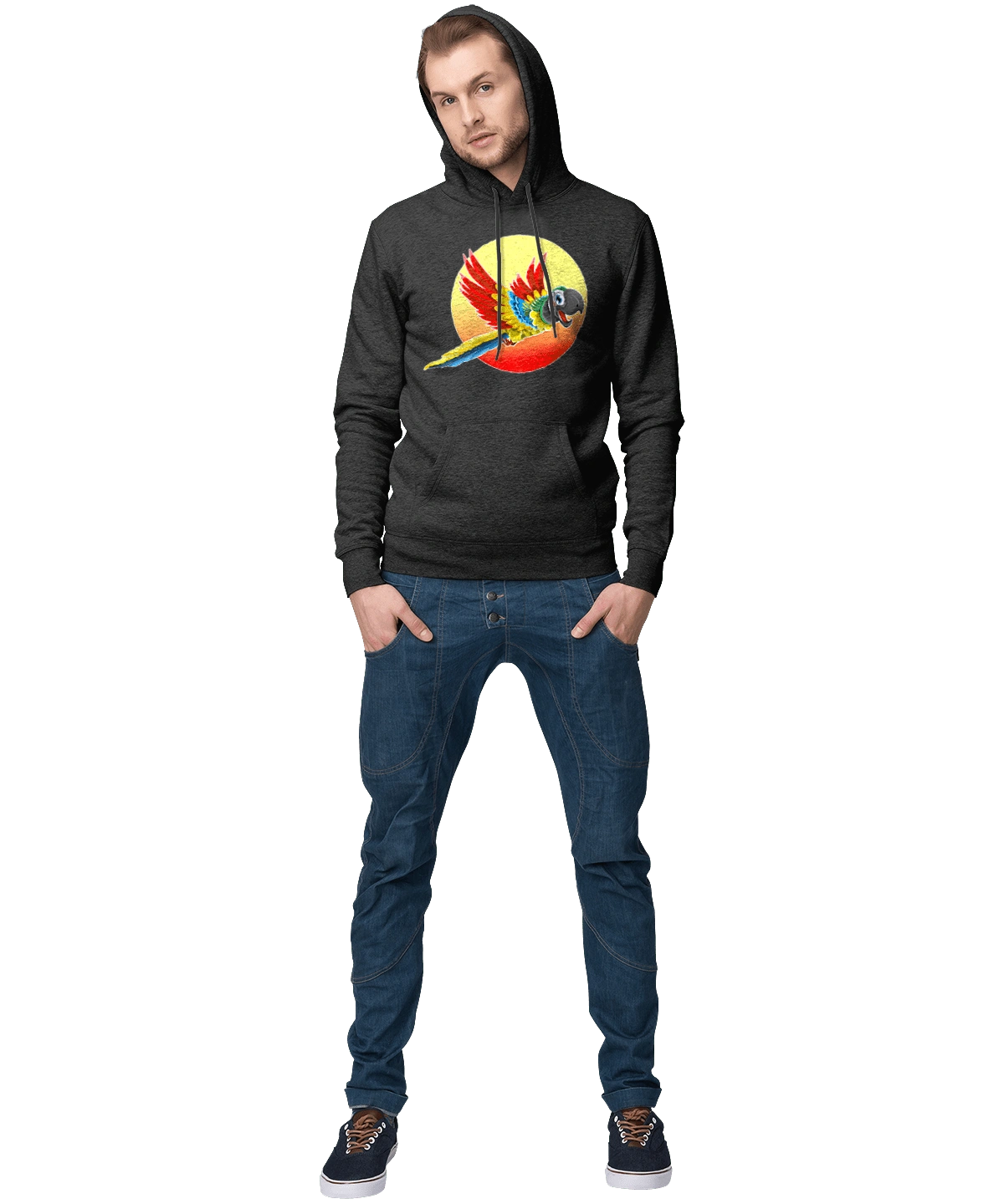 Папуга На Тлі Сонця