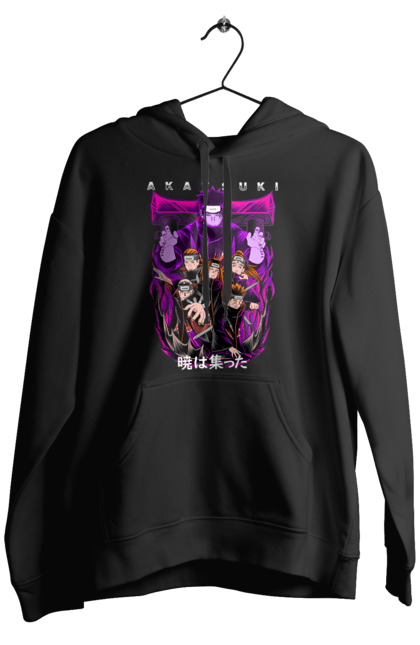 Men's hoodie with prints Naruto Akatsuki. Akatsuki, anime, character, manga, naruto, ninja, pain, tv series, yahiko. 2070702