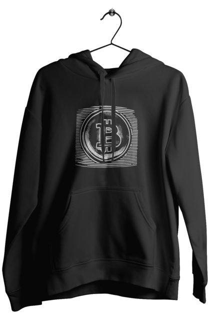 Men`s hoodie with prints Bitcoin. Binary, bitcoin, crypto, currency, hacker, money, programmer. 2070702