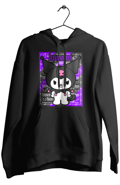 Men's hoodie with prints Hello Kitty Kuromi. Anime, character, hello kitty, kuromi, my melody, sanrio. 2070702