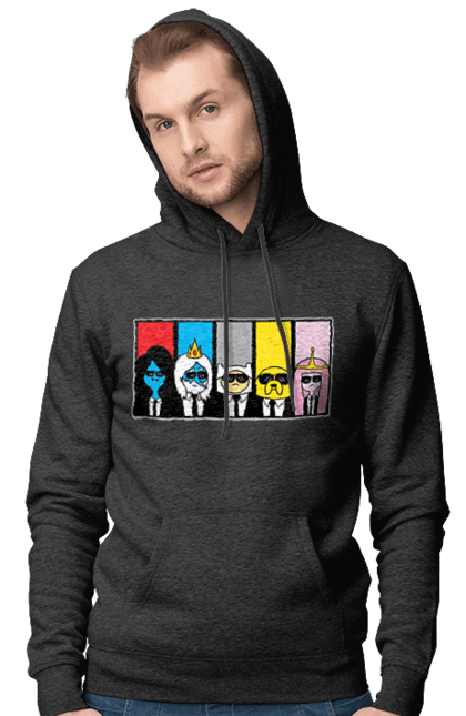 Men's hoodie with prints Adventure Time. Adventure time, animated series, cartoon network, land of ooo, tv series. 2070702