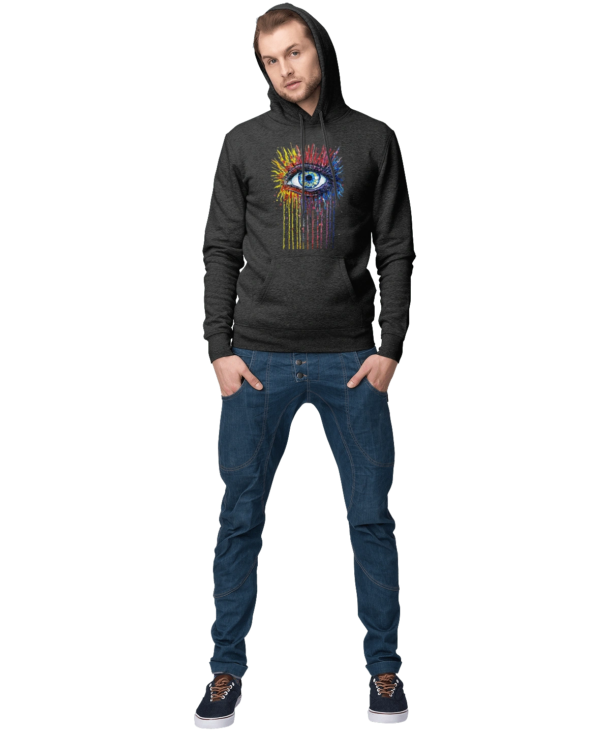 Красочно Течет Глаз