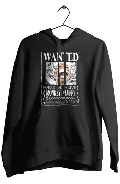 Men's hoodie with prints One Piece Luffy. Anime, luffy, manga, monkey de luffy, one piece, pirates. 2070702