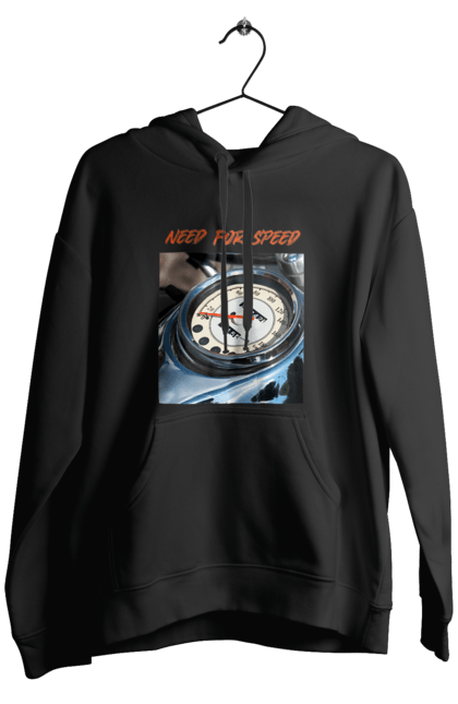 Чоловіче худі з принтом "Мото 3". Байкер, дорогая, мотоцикл, ретро, скорость, спидометр, стиль жизни. 2070702