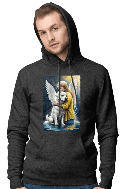 Дівчинка та собака ангел [память загиблим тваринам]