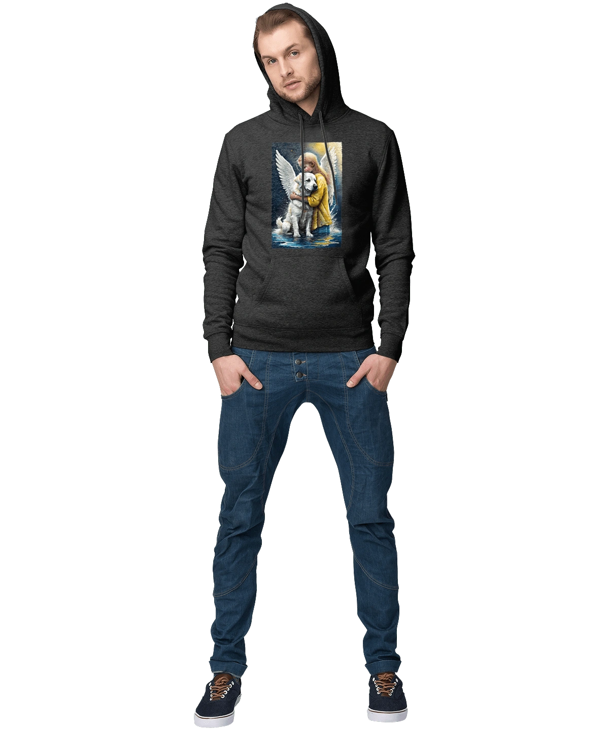 Дівчинка та собака ангел [память загиблим тваринам]