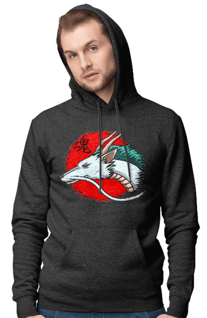 Men's hoodie with prints Spirited Away Haku. Dragon, haku, spirited away, studio ghibli. 2070702