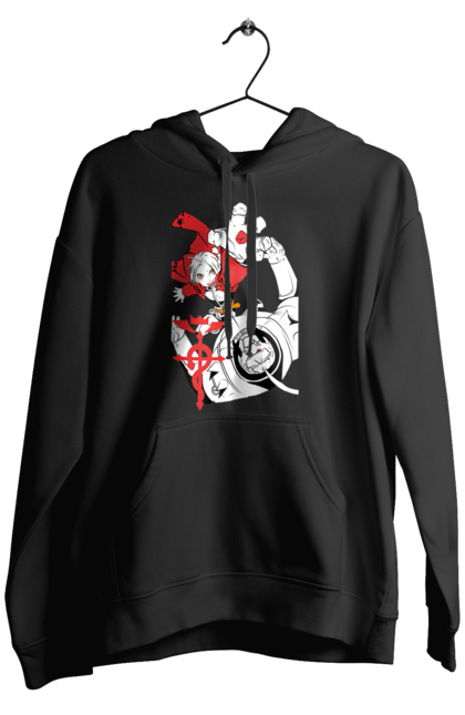 Men's hoodie with prints Fullmetal Alchemist. Adventures, alphonse elric, anime, edward elric, fullmetal alchemist, light novel, manga, steampunk. 2070702