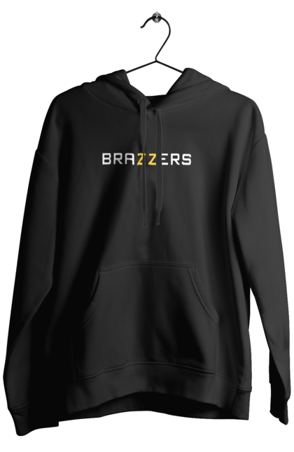 Чоловіче худі з принтом "Brazzers". Brazzers, hub, porn, porn hub, pornhub, бразерс, браззерс, зсу, порно хаб, порнохаб. 2070702