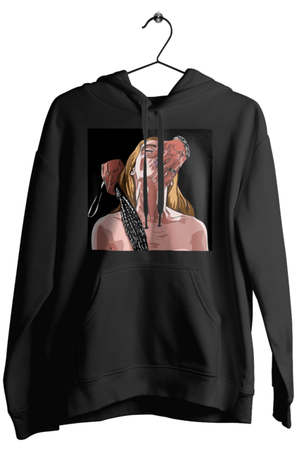 Чоловіче худі з принтом "Дівчина У Полоні Чоловіка З Батогами". Батіг, пристрасть, смоктати. 2070702