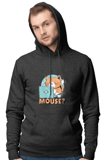 Чоловіче худі з принтом "Де миша?". Angular, c, css, html, it, javascript, jquery, php, python, react, svelt, vue, айтишник, айті, гумор, код, кодувати, прогер, програміст, програмісти, ти ж, ти ж програміст, тиж програміст. 2070702