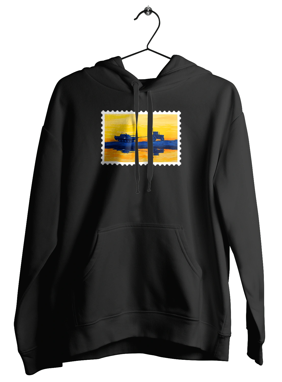 New brand, tractor pulling tank