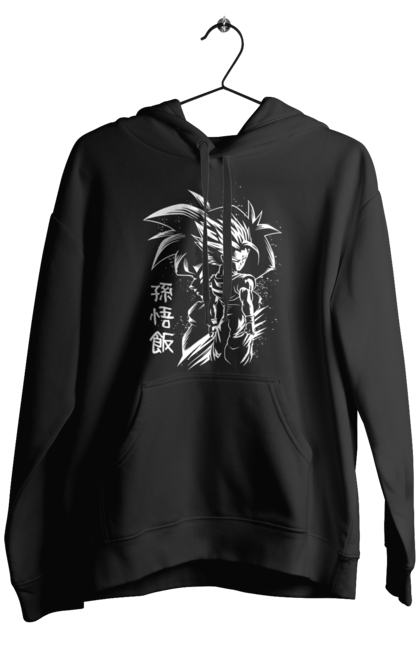 Men's hoodie with prints Dragon Ball Son Goku. Anime, dragon ball, goku, manga, son goku, tv series. 2070702