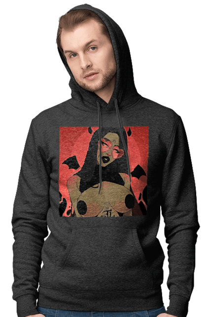 Чоловіче худі з принтом "Диявол З Цицьками". Гола, диявол, сиськи. 2070702