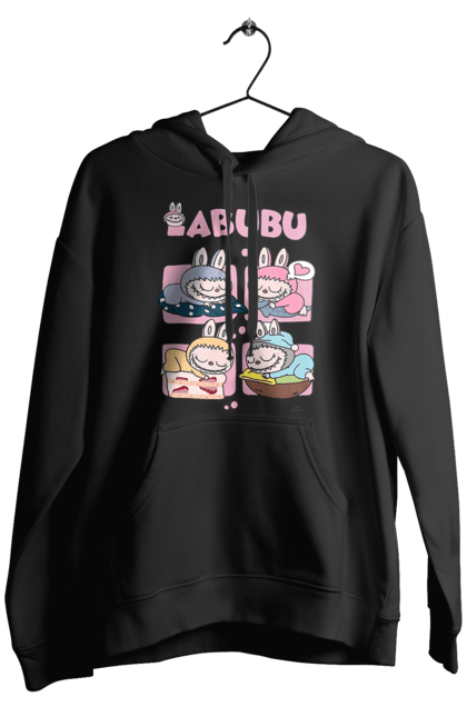 Чоловіче худі з принтом "Сон Labubu". Labubu, weird cute, іграшки, лабубу. 2070702