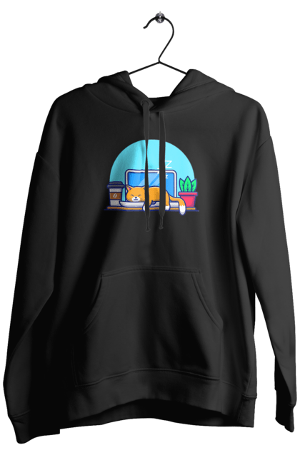 Чоловіче худі з принтом "Кіт програміст". Angular, c, css, html, it, javascript, jquery, php, python, react, svelt, vue, айтишник, айті, гумор, код, кодувати, прогер, програміст, програмісти, ти ж, ти ж програміст, тиж програміст. 2070702