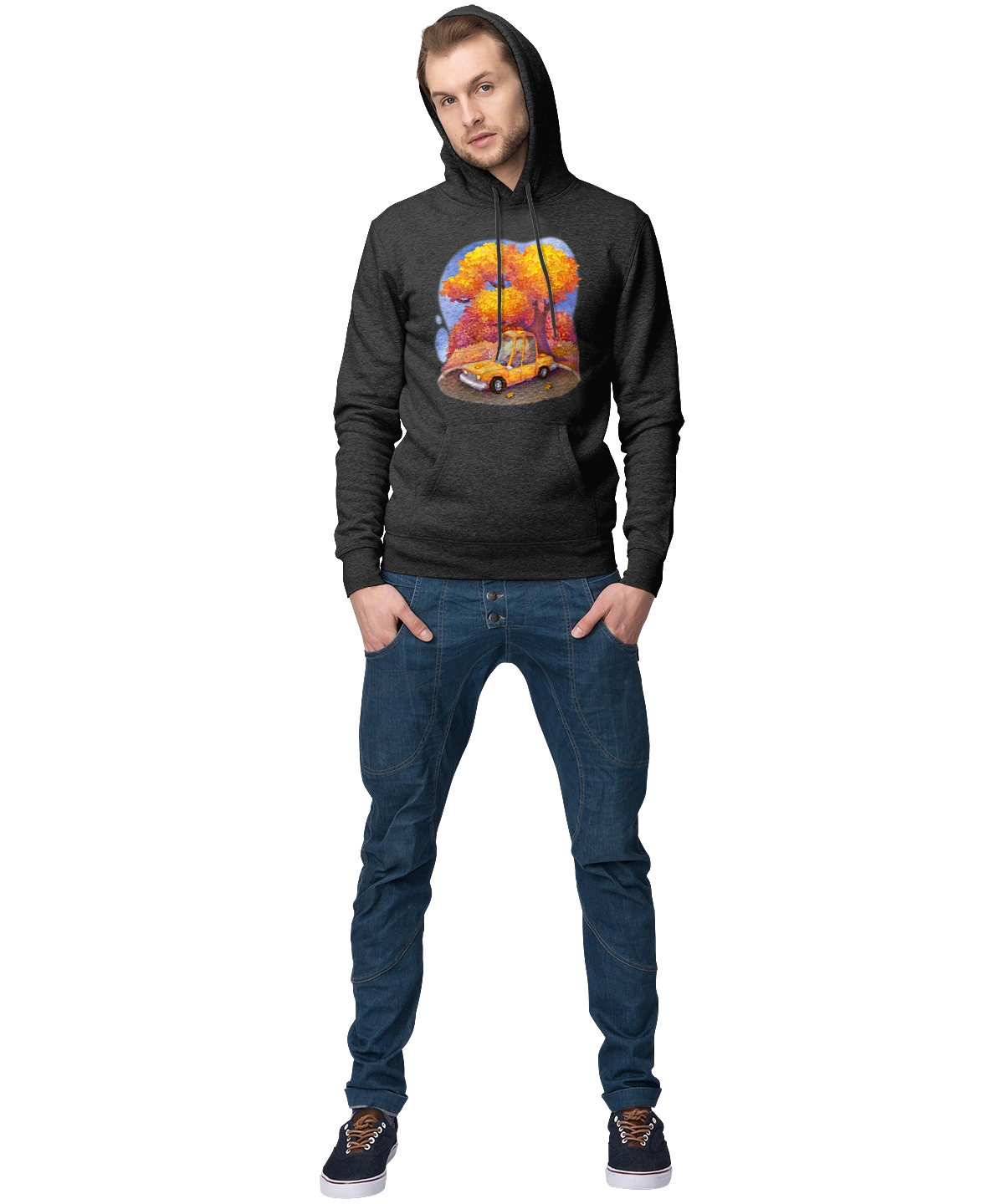 Осiнь Авто Дерево