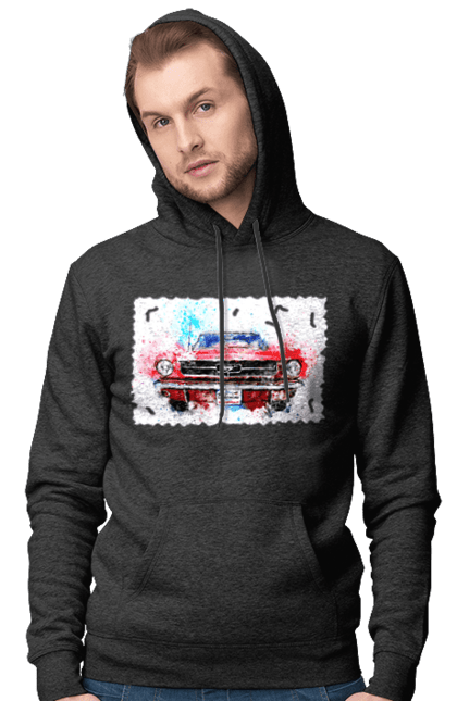 Чоловіче худі з принтом "Автомобіль мустанг". Автомобіль мустанг, донати, допомога, дорога, колесо, конь, машина, мустанг, пейпел, україна. 2070702