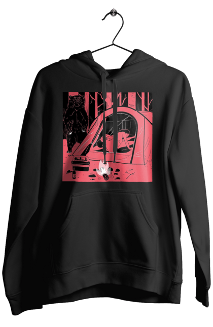 Чоловіче худі з принтом "69 В Палатці". 69, ведмідь, ліс, палатка, секс. 2070702