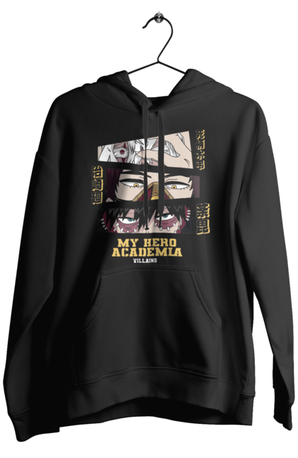 Men's hoodie with prints My Hero Academia League of Villains. Anime, dabi, kai, league of villains, manga, my hero academia, my hero academy, tomura. 2070702