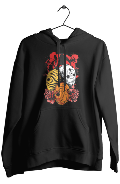 Men's hoodie with prints Naruto Obito Uchiha. Anime, character, manga, naruto, ninja, obito, obito uchiha, tv series, uchiha. 2070702