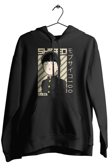 Men's hoodie with prints Mob Psycho 100. Anime, manga, mob, mob psycho 100, shigeo kageyama. 2070702