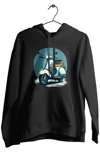 Чоловіче худі з принтом "Мопед". Відпочинок, літо, мопед, скутер, швидкість. 2070702