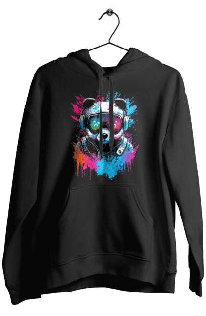 Чоловіче худі з принтом "Панда в VR шолом". Віртуальна реальність, гік, панда, персонаж, шолом. 2070702