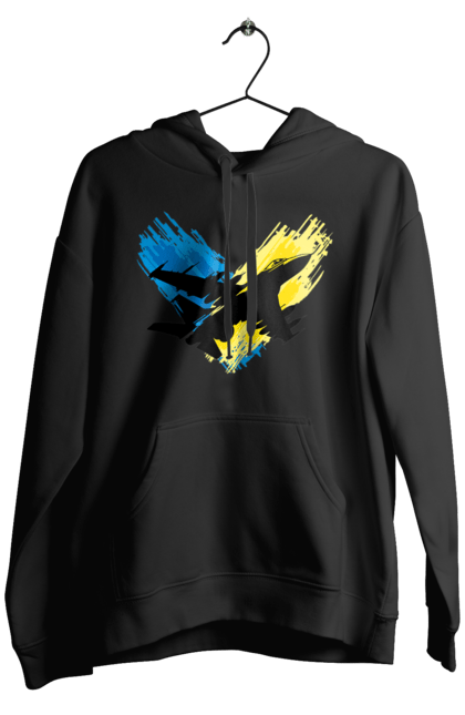 Чоловіче худі з принтом "Літак F 16". З прапором, зсу, літак, літак f16, патріотична, прапор, ф16. 2070702