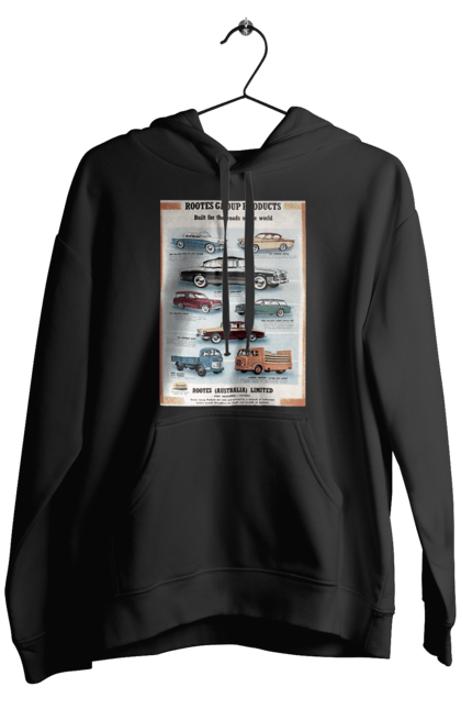 Чоловіче худі з принтом "Аутомобільйо". Rootes, rootes (australia) limited, rootes group, rootes group products. 2070702