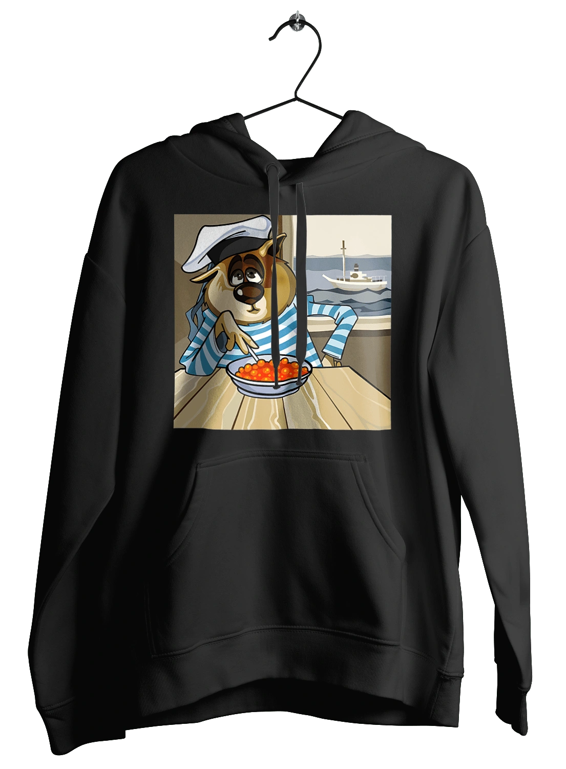 Cat Sailor, On The Ship Eats Red Caviar