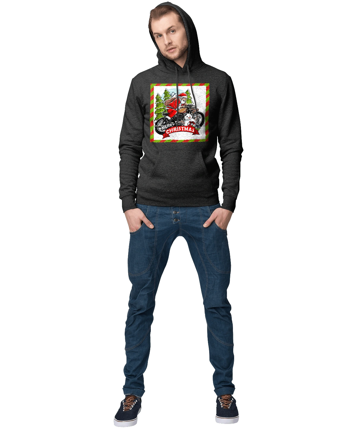 Santa on a motorcycle