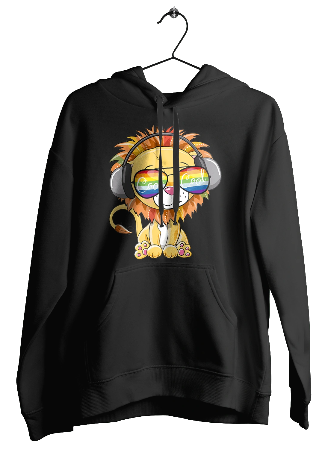 Lion In Glasses And Headphones