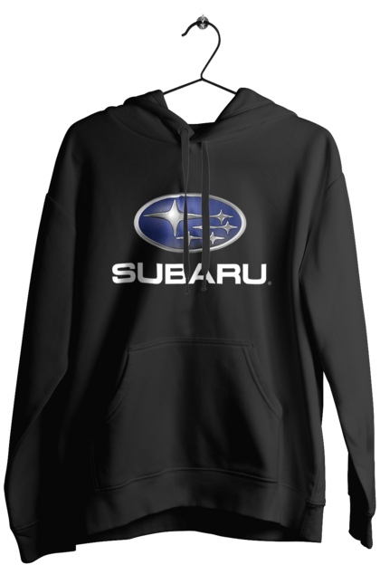 Чоловіче худі з принтом "Subaru". Авто, логотип, субару. 2070702