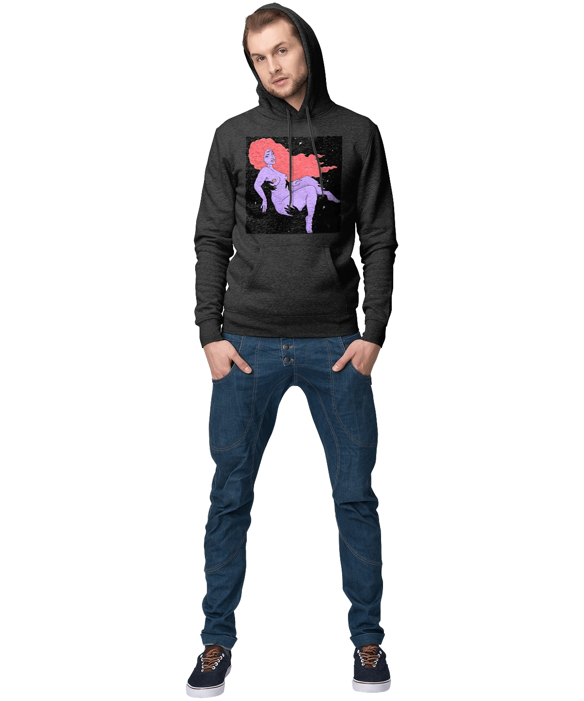 Фіолетова Дівчина В Чорній Дирі