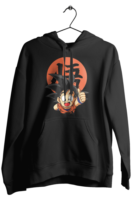 Men's hoodie with prints Dragon Ball Son Goku. Anime, dragon ball, goku, manga, son goku, tv series. 2070702