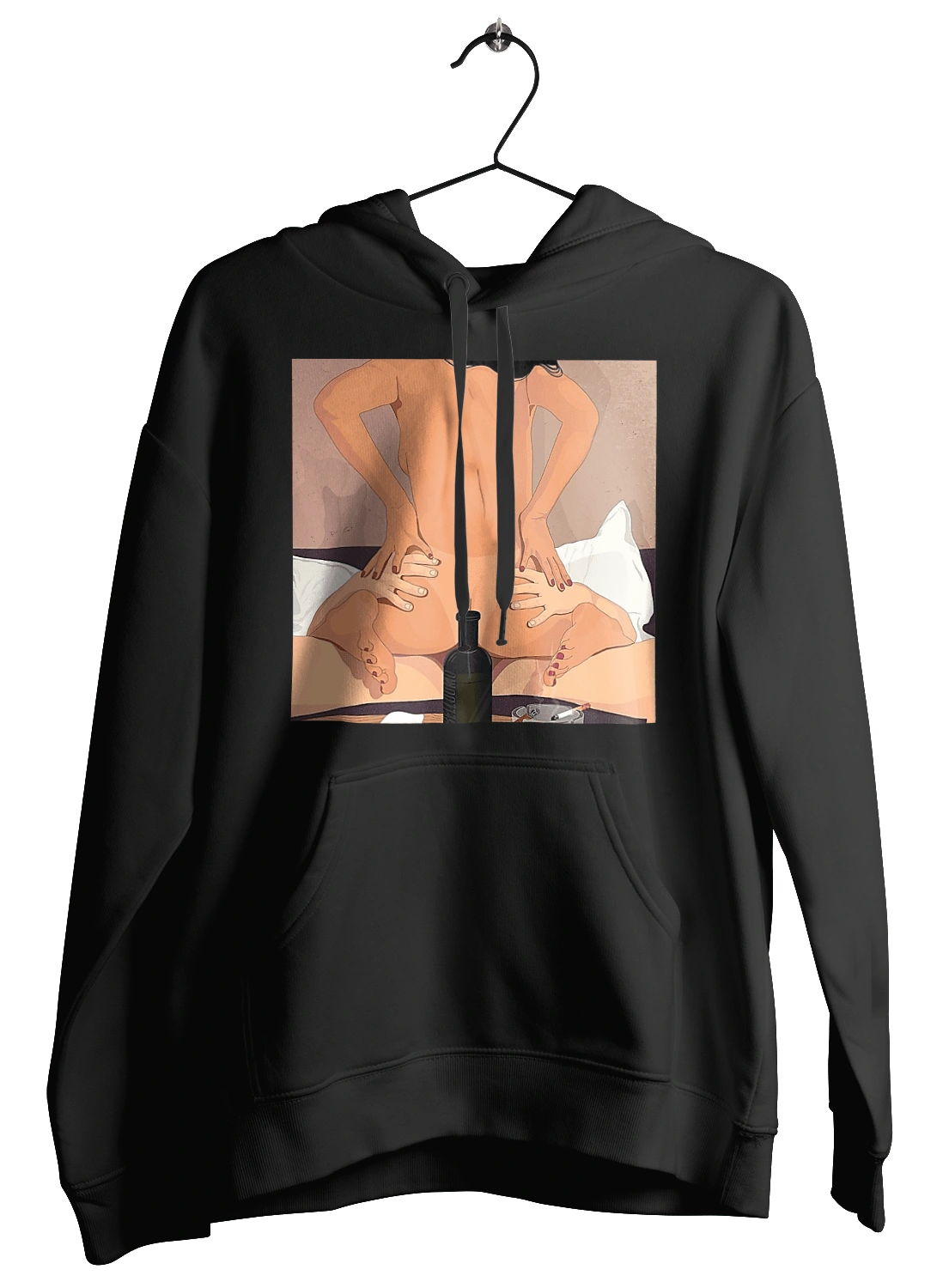 Голая Девушка, Бутылка И Сигареты