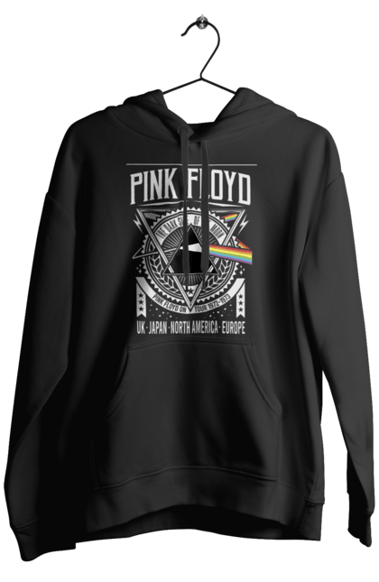 Чоловіче худі з принтом "Pink Floyd". Pink floyd, альбом, музика, пінк флойд, рок, рок група, темний бік місяця. futbolka.stylus.ua