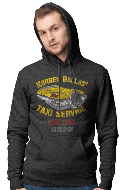 Men`s hoodie with prints Fifth element | Korban Dallas | Taxi service. Corban dallas, fifth element, new york, taxi, taxi service. 2070702