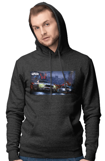 Men`s hoodie with prints Need for Speed Unbound. Heat, need, need for speed, nfs, speed, unbound. 2070702