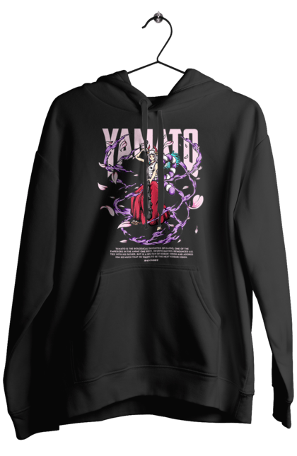 Men's hoodie with prints One Piece Yamato. Anime, manga, one piece, pirates, straw hat pirates, yamato. 2070702