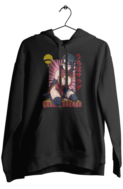 Men's hoodie with prints Boruto Sarada Uchiha. Anime, boruto, manga, sarada uchiha, tv series, uchiha. 2070702