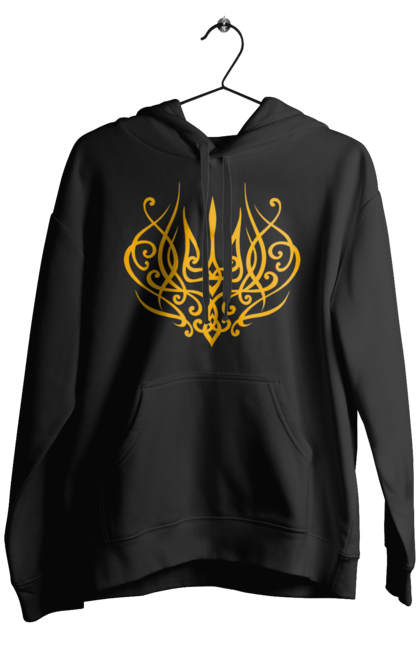 Чоловіче худі з принтом "Герб України". Герб, герб україни, доброго вечора, з гербом україни, з тризубом, зсу, патріотична, прапор. 2070702