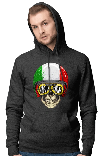 Череп в мотошоломі