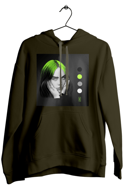 Чоловіче худі з принтом "Біллі Ейліш". Біллі, біллі ейліш, ейліш. 2070702