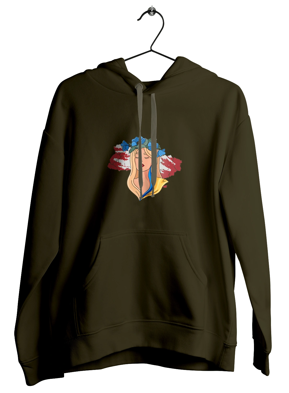 Дівчина на карті України