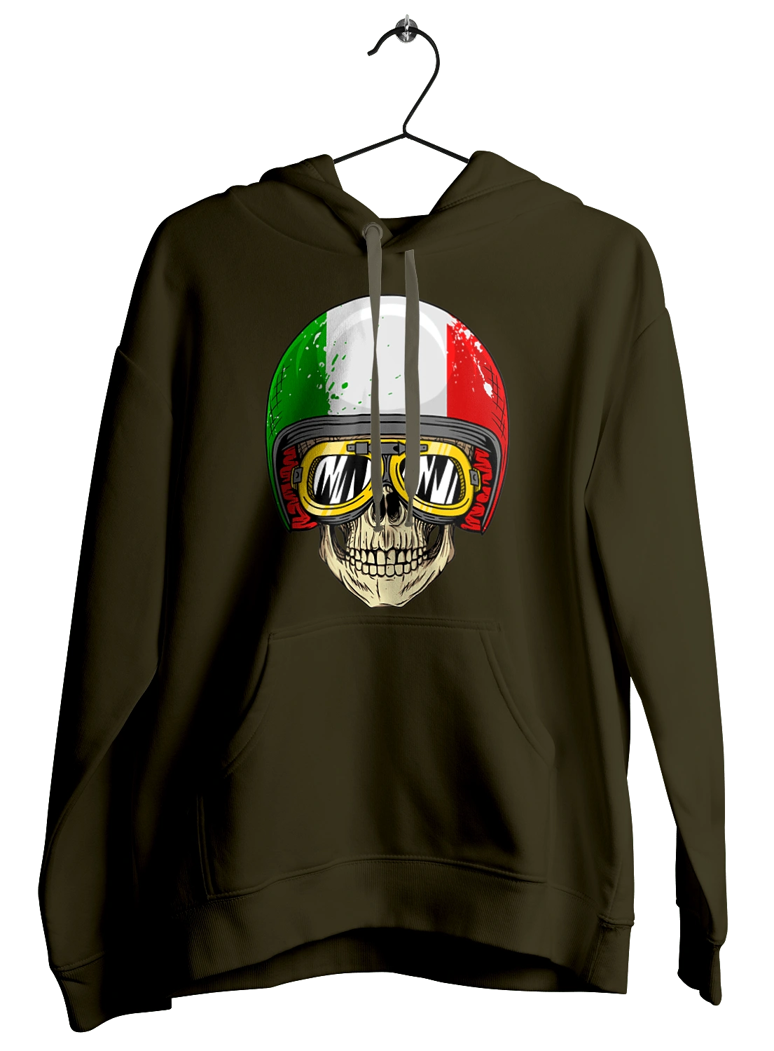 Череп в мотошлеме