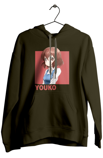 Men's hoodie with prints Kiniro Mosaic Yoko Inokuma. Anime, gold mosaic, kiniro mosaic, kinmoza, manga, yoko, yoko inokuma. 2070702