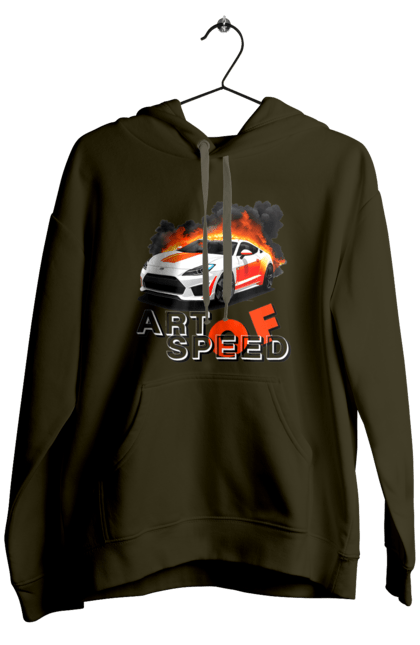 Men`s hoodie with prints Speed. Auto, automobile, car, race, speed. 2070702