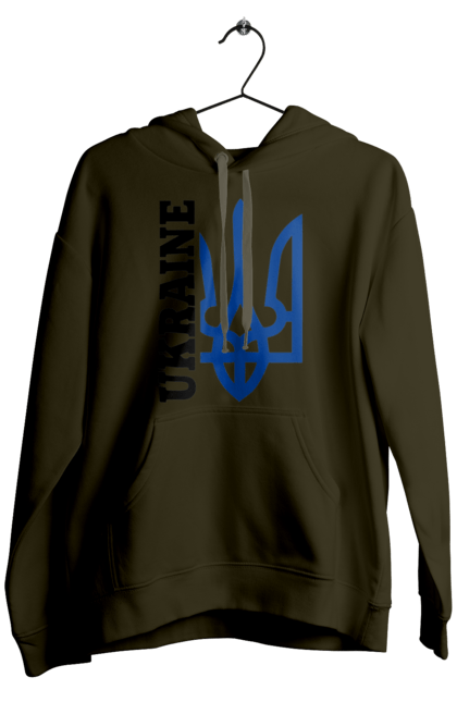 Men`s hoodie with prints Emblem of Ukraine. Country, emblem, ukraine. 2070702